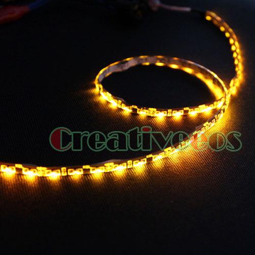 2x 30cm 12" 30leds 12v car smd 335 side-emitting glow flexible led strip light