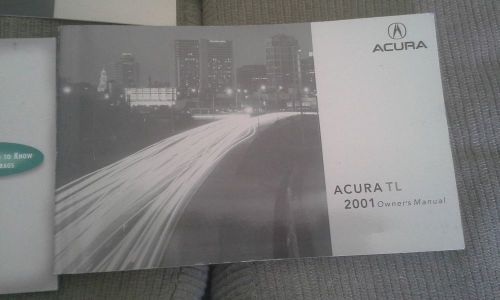 2001 acura tl owners manual and case