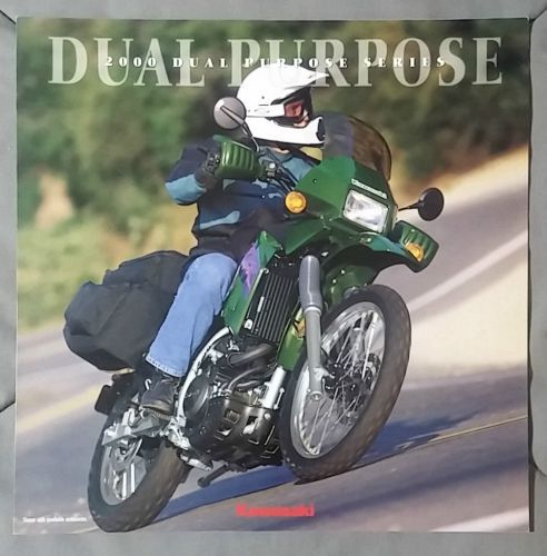 2000 klr ke100 enduro dirt bike mx nos kawasaki brochure spec sheet rare dealer