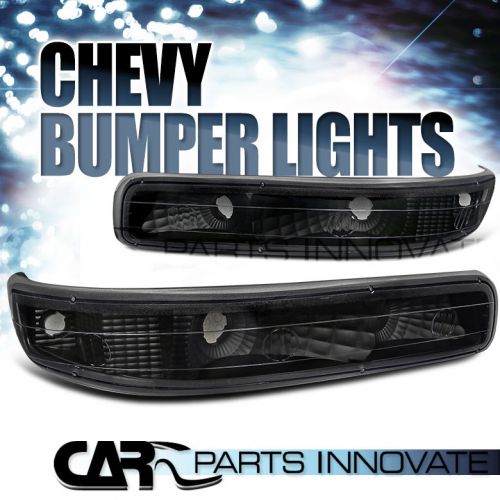 99-02 chevy silverado truck black signal bumper lights