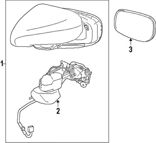 Lexus 8793133760 genuine oem factory original glass