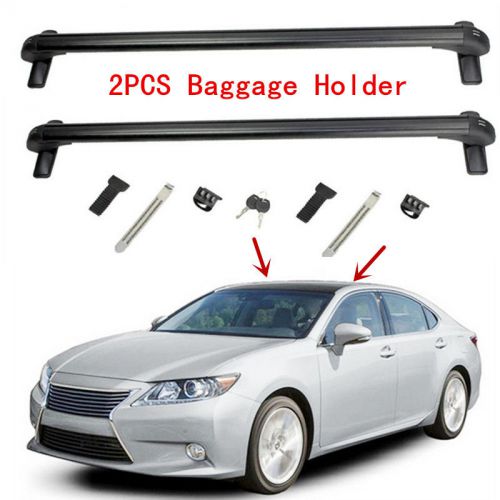 2pcs aluminum baggage holder roof cargo luggage rack for lexus is250 2010-2015t