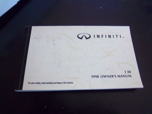 1998 infiniti i30 --- owners manual