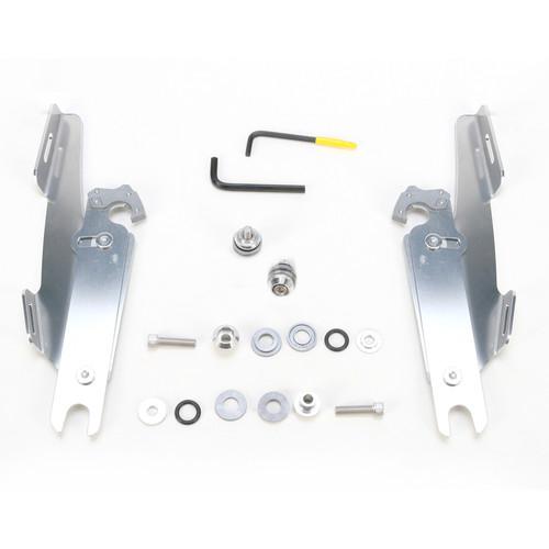 No-tool trigger-lock hardware kit, polished, for 86-newer harley flst softails