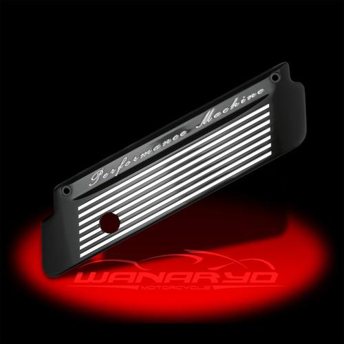 Performance machine fluted contrast cut latch covers for harley touring models