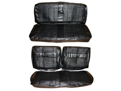 Pg classic 7708-ben-100 1969 roadrunner satellite bench seat cover set(black)