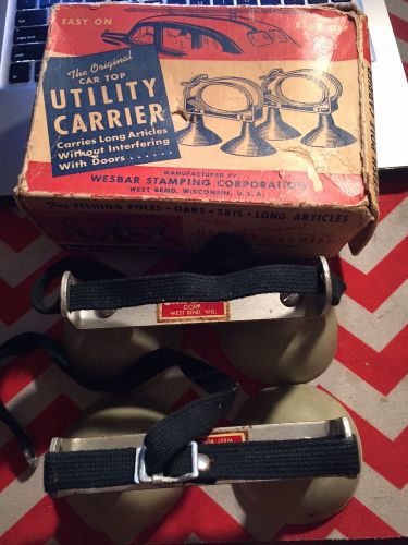 Vintage original automobiles roof racks mounting parts nos in box