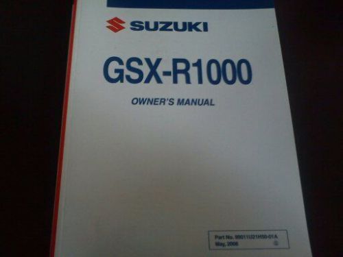 New,original owners manual suzuki gsx-r1000k7