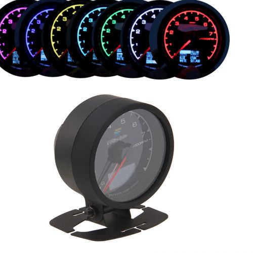 Adjustable colors 60mm car auto tacho tachometer gauge meter measure rpm