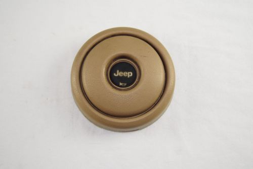 1992 1993 1994 1995 1996  jeep cherokee steering wheel horn button cap tan