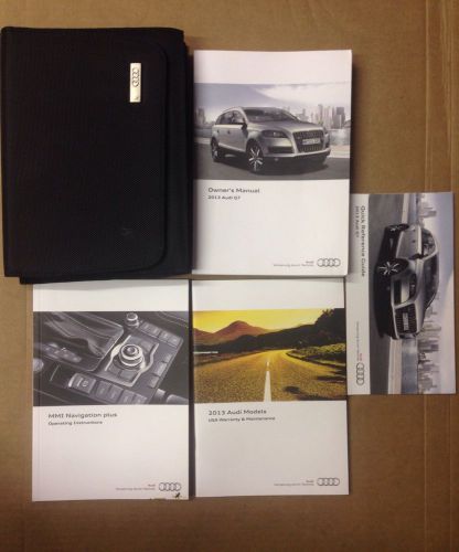 2013 audi q7 owner&#039;s manual with case