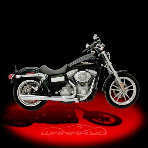 Supertrapp 2-into-1 supermeg exhaust system,chrome for 2006-2011 harley dyna