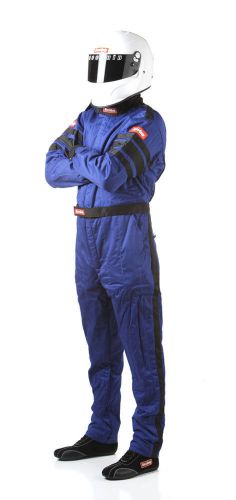 Racequip/safequip blue/white medium 120 series 1 piece driving suit p/n 120023