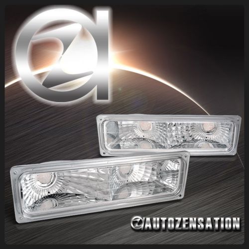 88-98 silverado sierra suburban chrome bumper parking signal lights