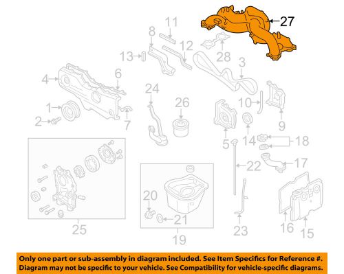 Subaru oem 08-09 outback-intake manifold 14001ac03a