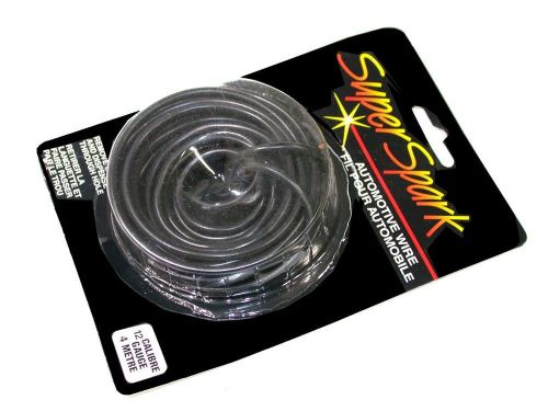 New super spark automotive 12 ga 4 meter 13&#039; black wire 77-521