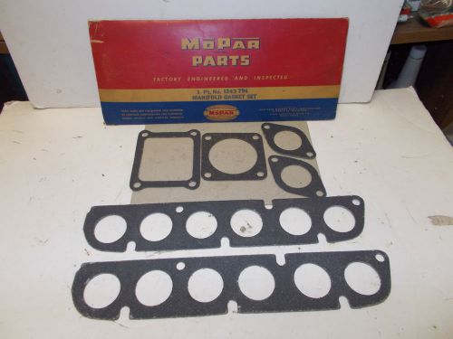 Mopar nos manifold gasket set. 48-53 dodge trucks  b series h/duty single carb.