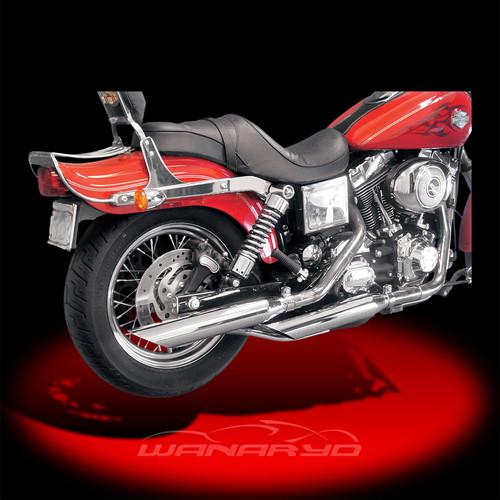 Drag specialties 3" slip-on mufflers, slash down for 1991-2013 harley dyna