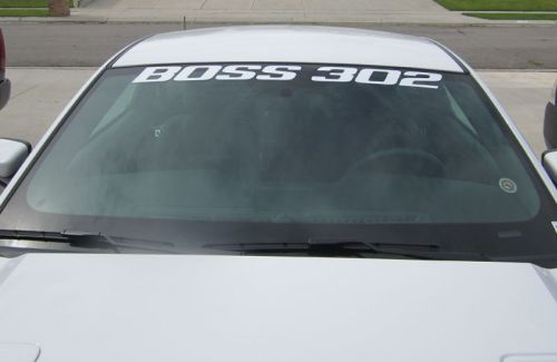 Boss 302 mustang windshield banner - 2012-2014 window decal - ford licensed
