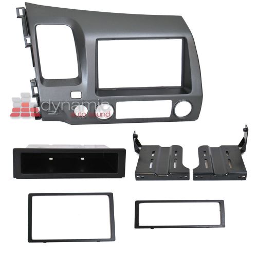 Scosche ha1561dgb single or double din dash kit for 2006-up honda civic new