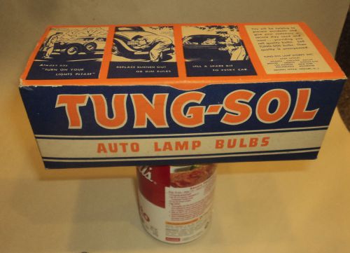 10 tungsol #1141 12-16 volt vintage auto light bulbs in near mint pictoral box