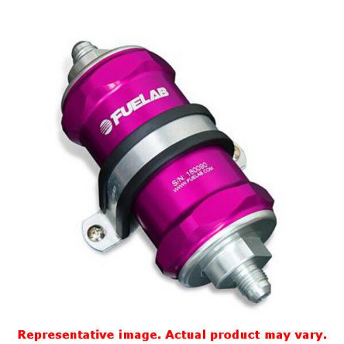 Fuelab 81812-4 818 series in-line fuel filter purple -8an inlet/outlet fits:uni