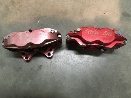 Sprint car two inboard brake caliper ultra shield red devil late model modifieds