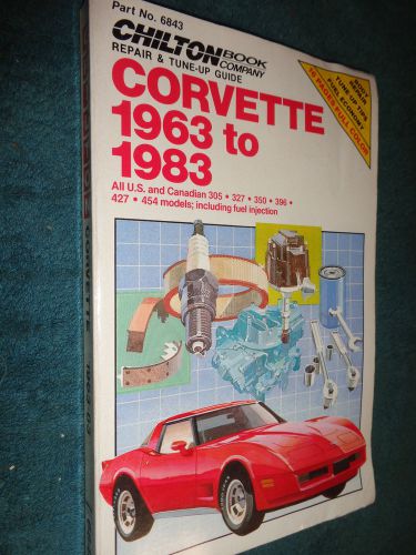 1963-1983 corvette shop manual / service book / 69 70 71 72 73 76 77 78 79 80 81