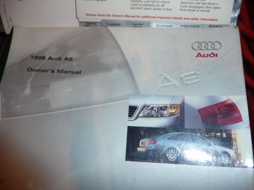 1998 audi a6 owners manual