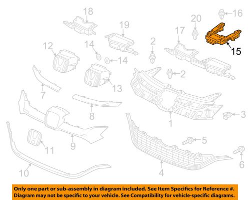 Honda oem 2015 cr-v-grille bracket 71129t1wa01