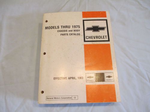 1965-1975 chevrolet ss rs chevelle camaro nova parts catalog nos gm parts vgc