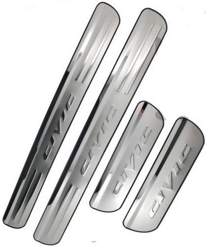 Sunroadway 4 door stainless steel scuff plate door sill entry guard for honda...