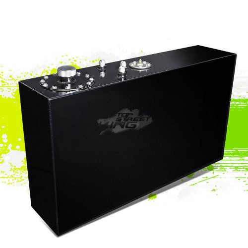 17 gallon lightweight black aluminum gas fuel cell tank+sender 30&#034;x7&#034;x17&#034;