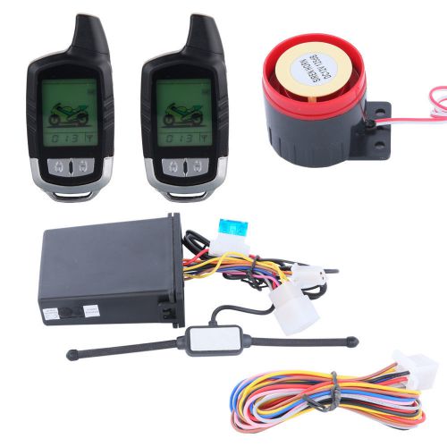 2 way motorcycle alarm system remote engine start shocking warning code learning