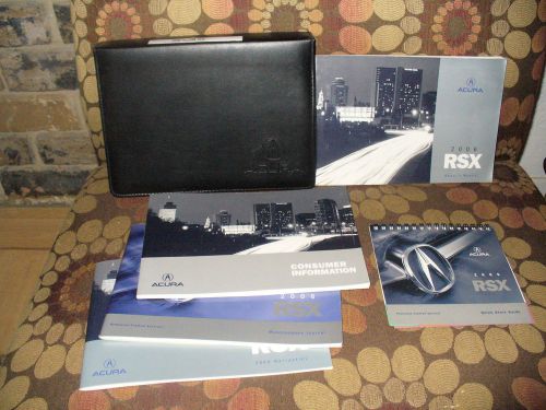 2006 06 acura rsx owners manual with case 162