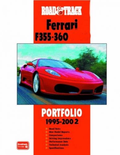 Ferrari road &amp; track f355 360  portfolio 1995- 2002  new book last one