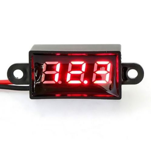 Red led 3.50~30v mini 0.28&#034; dc digital voltmeter panel mount voltage