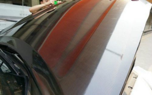 395&#034;x60&#034; 5d ultra shinny wrap black carbon fiber vinyl sticker gloss decal