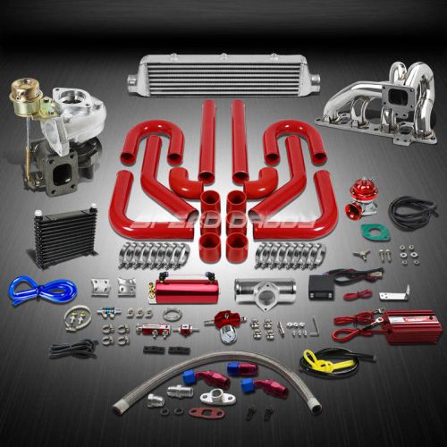 T25/t28 td04 250hp+13pc turbo charger+manifold+intercooler kit for sr20de 240sx