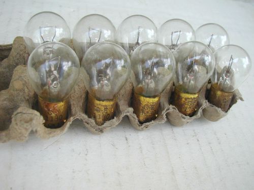 Vintage lot of 10 nos ge miniature lamps bulb bulbs # 1130 (6v)  6-8 volt usa