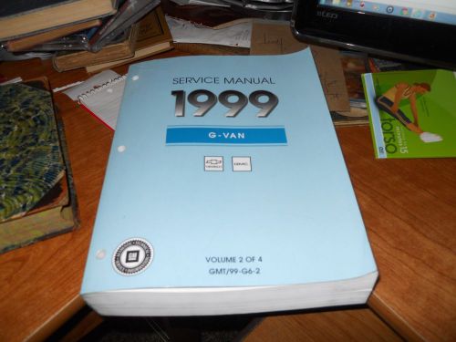 1999 g - van servie manual volume 2 only