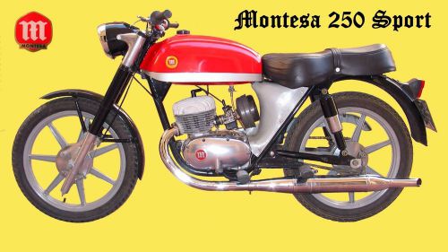 Montesa 250 s sport operations tech &amp; parts manual for 250s motorcycle service