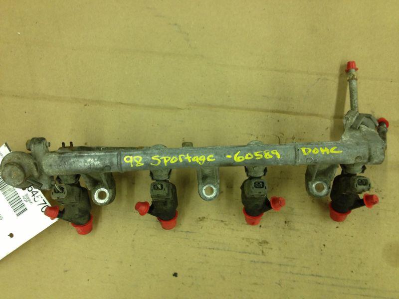 1998 kia sportage fuel rail with injectors