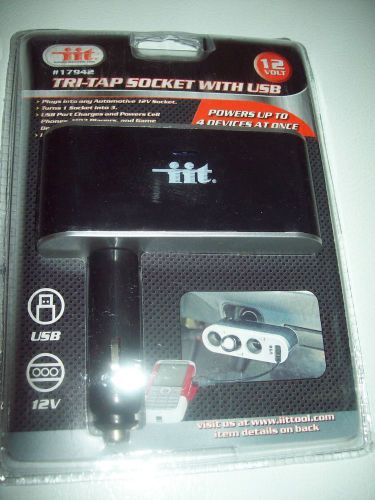 Itt tri-tap socket w/usb***********