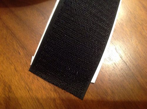 Black pro grade adhesive -hook tape 2 &#034; x 12 ft (scratchy side only)