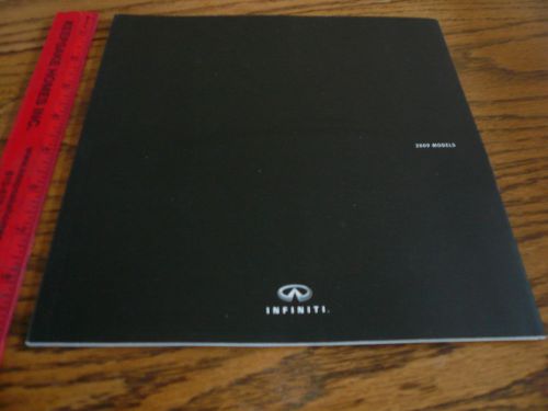 2009 infiniti g coupe sedan m35/45 ex and fx sales brochure