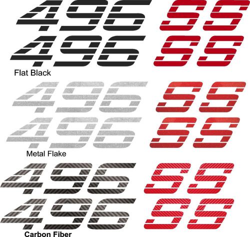 496ss  bedside decals for chevy silverado or gmc sierra trucks custom colors