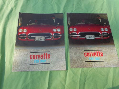 1962 62  chevrolet corvette  sales brochure