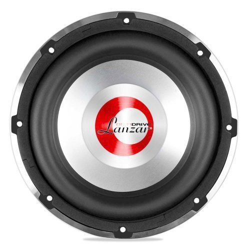 Lanzar optidrive 10-inch die cast aluminum cone dual voice coil 2 ohm subwoofer