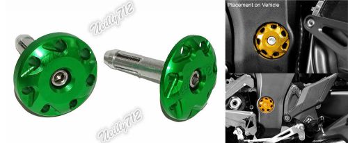 Frame hole cover cap plug green fit 2010-2016 kawasaki ninja 1000 z1000 z1000sx